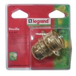 Douille e27 acier lait.+bag. s/c.91132