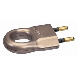 Fiche m 2p 6a plast.bronze vr.50164